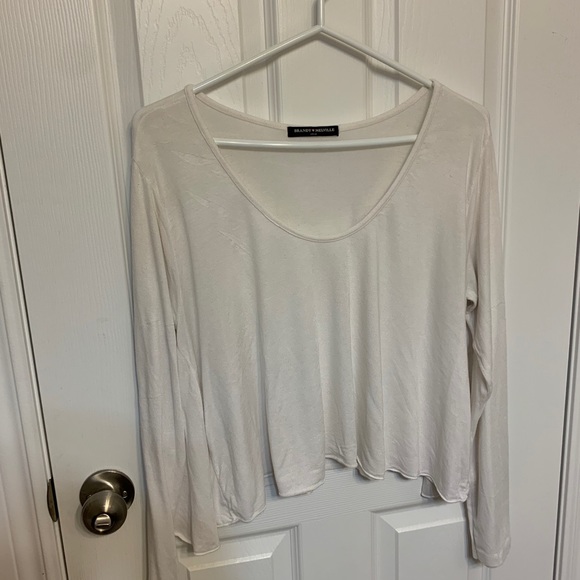 Brandy Melville long sleeve crop flows top - Picture 1 of 3